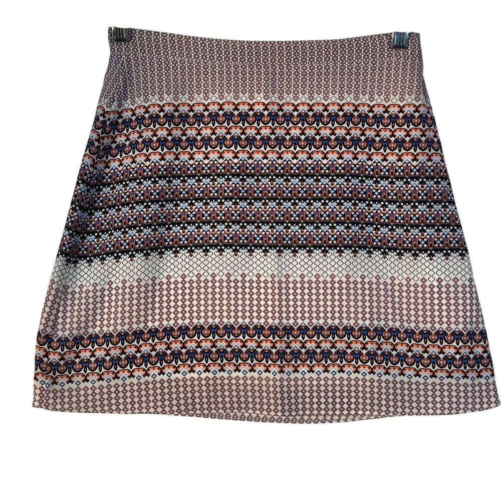Nell ALine Skirt Geometric Tribal Print Mini XS Made in USA